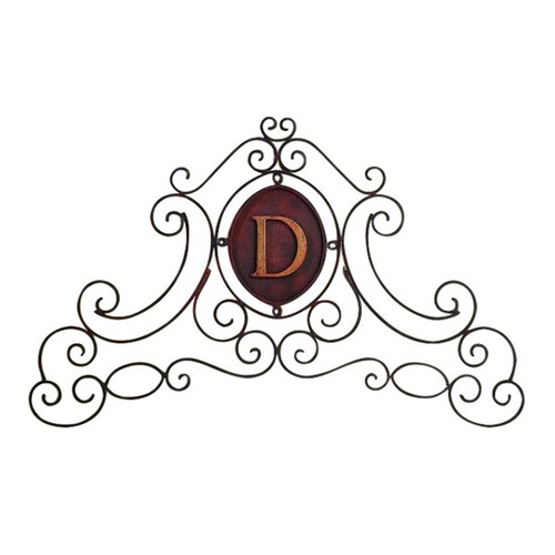 Targa parete monogramma - da,