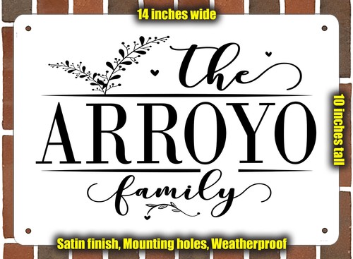 Arroyo family targa - arroyo, decorativa